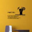 Wall decals for the kitchen - Wall decal Mohito - ambiance-sticker.com